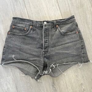Levis 502 High-Rise Denim Shorts